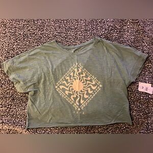 Roxy Tee with Sunburst Design